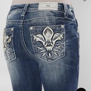 Miss me jeans size 34x33.5 midrise easy boot